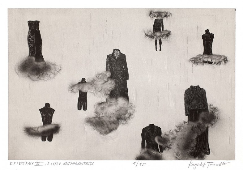 Epidermis III, from the cycle Antigravity | alintaglio | 65×95 cm | 2015